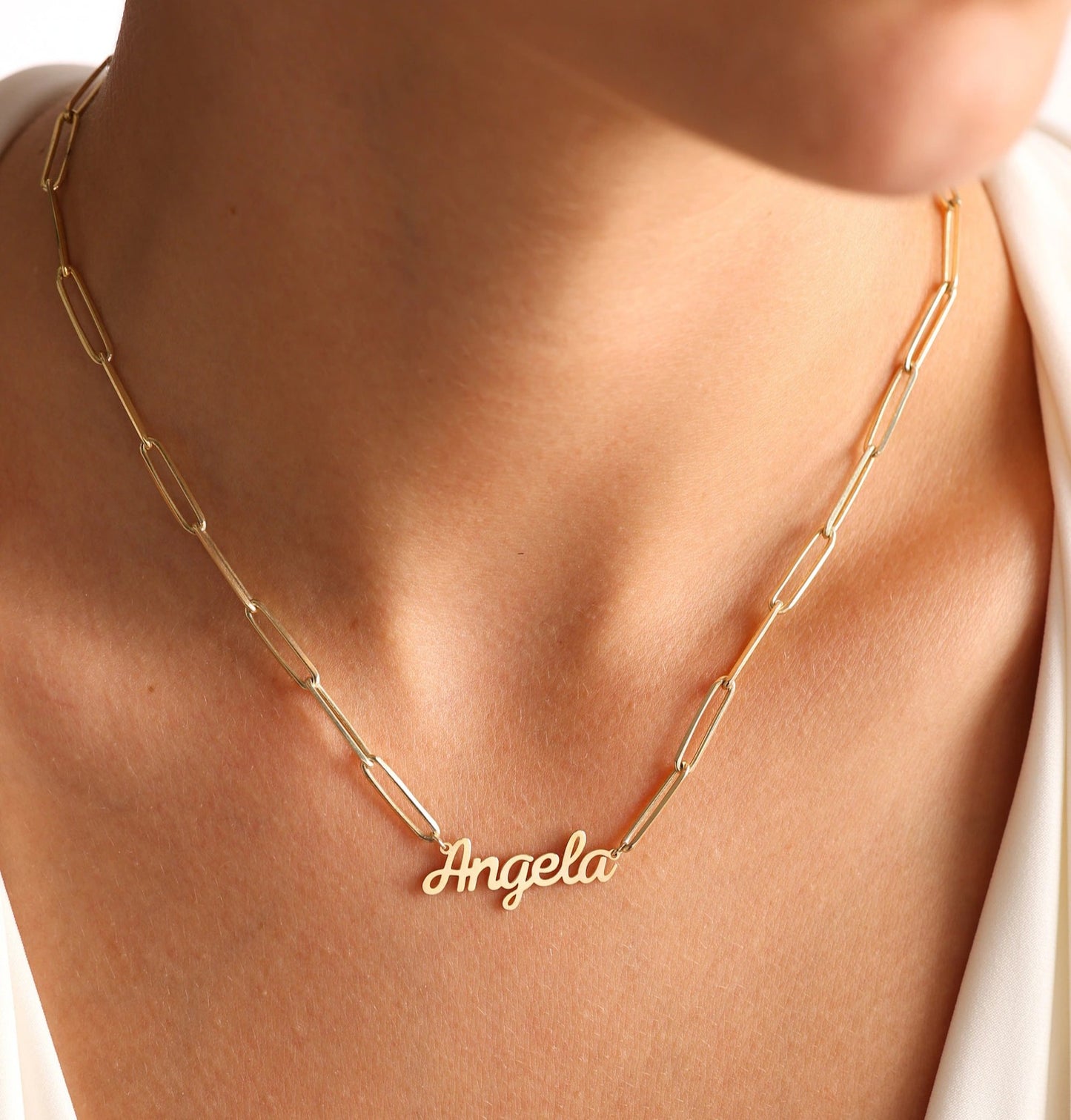 925 Sterling Silver Personalized Handwritten Name Necklace