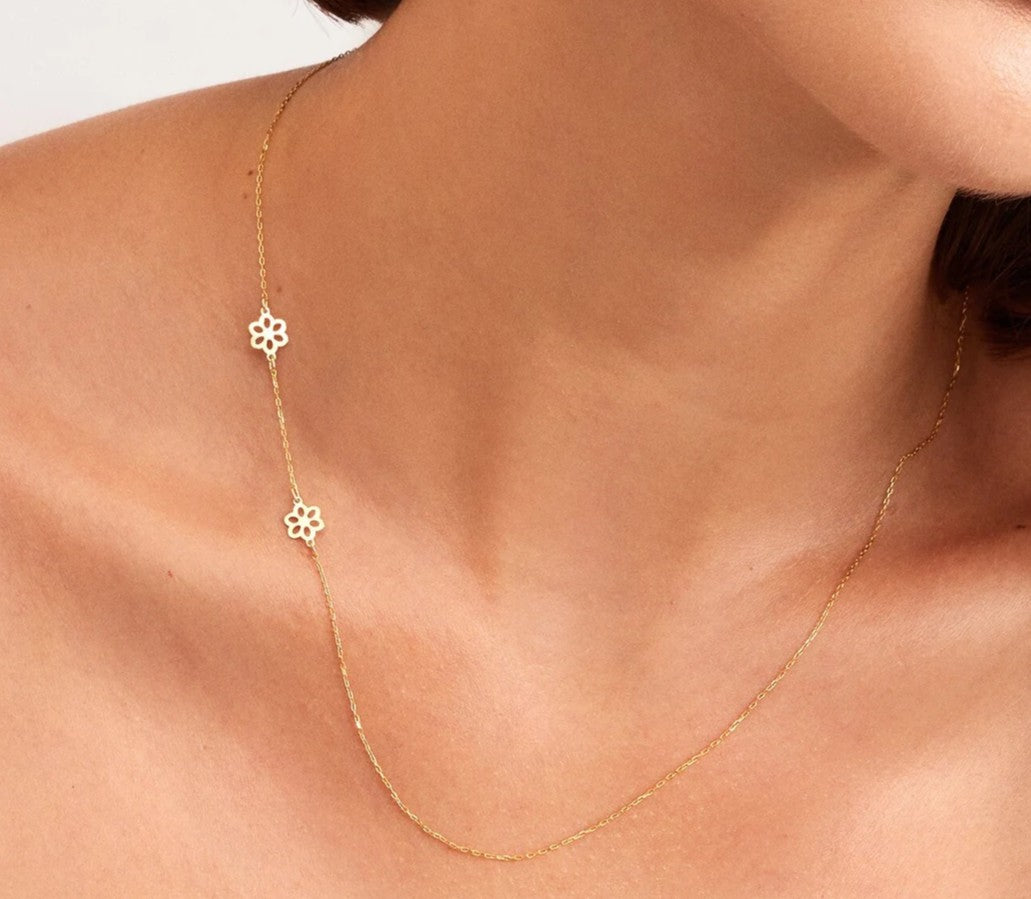 925 Sterling Silver Sun Symbol Charm Necklace