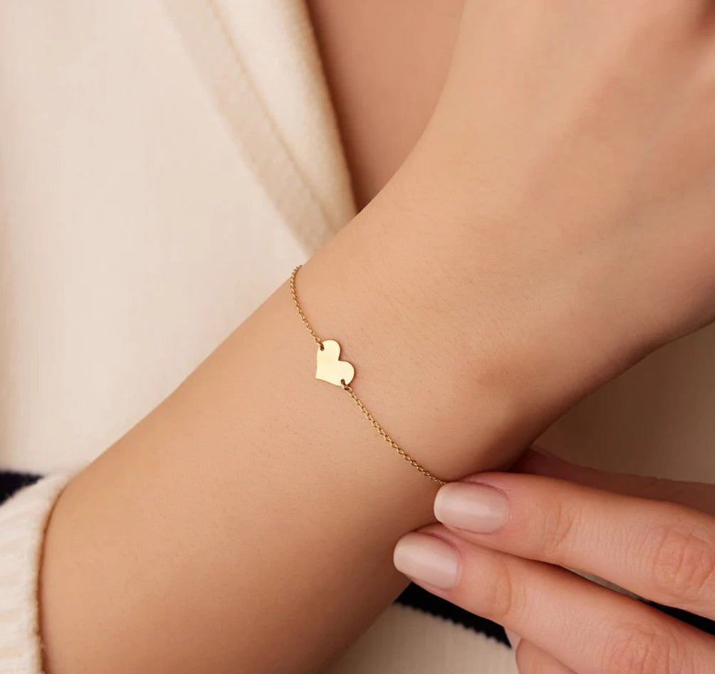925 Sterling Silver Heart Elegant Bracelet