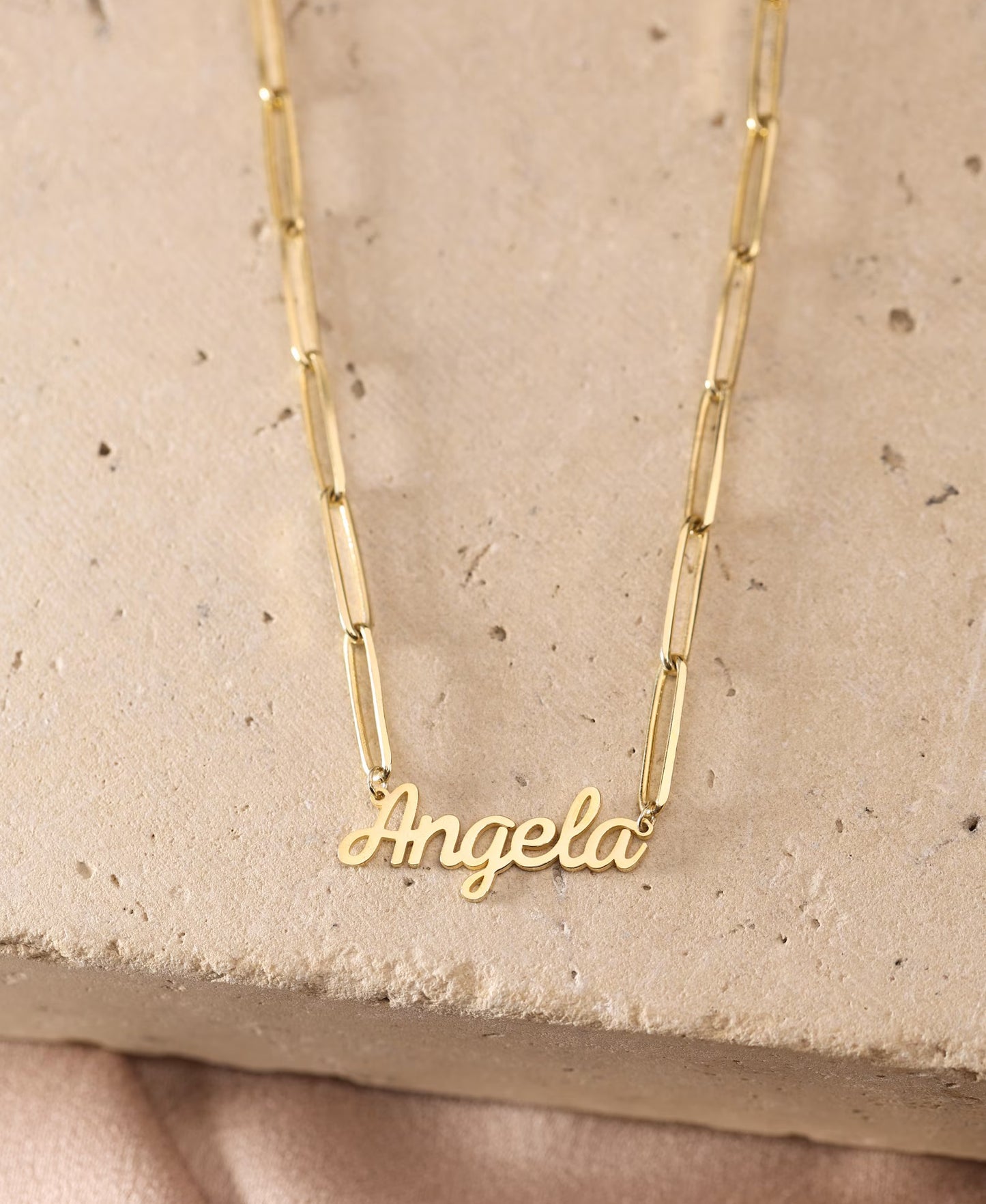 925 Sterling Silver Personalized Handwritten Name Necklace