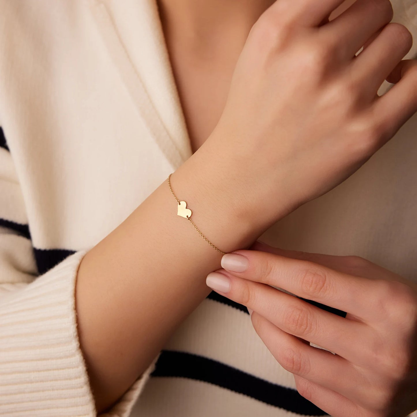 925 Sterling Silver Heart Elegant Bracelet