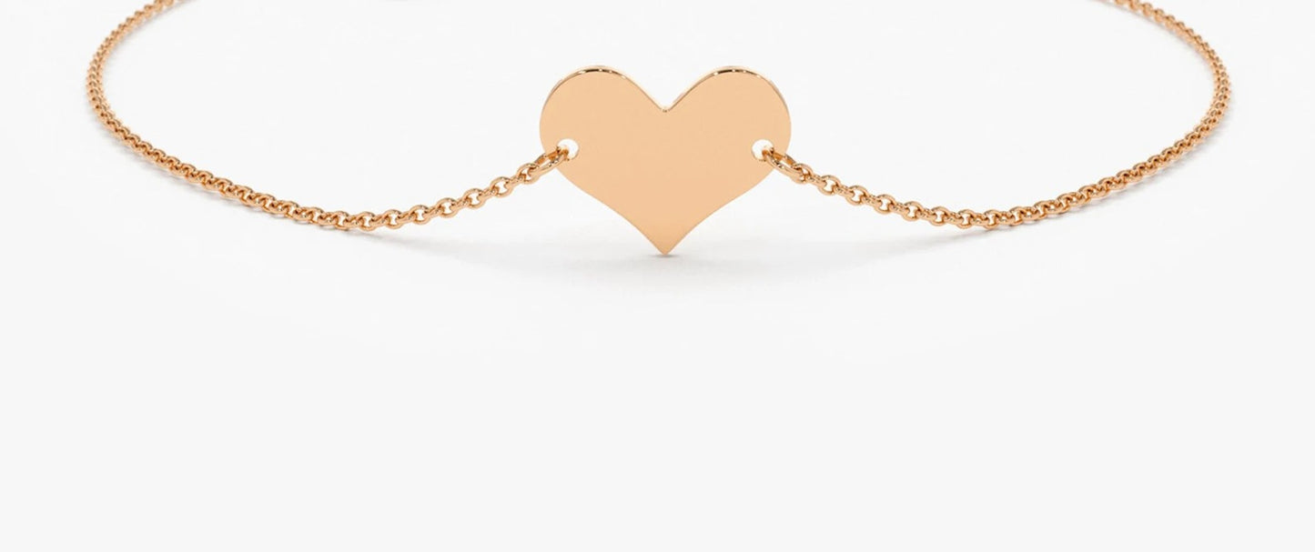 925 Sterling Silver Heart Elegant Bracelet