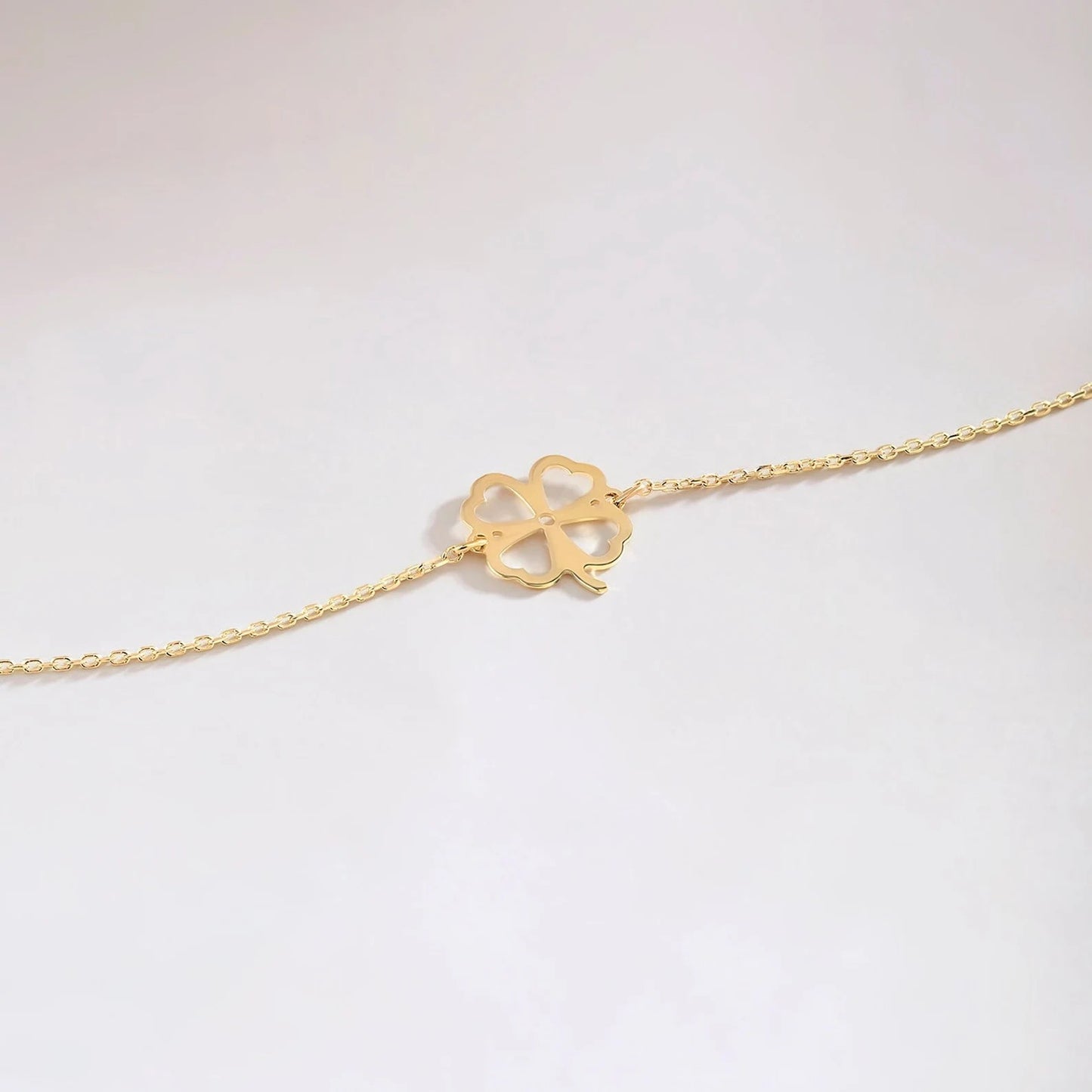 925 Sterling Silver 4 Leaf Clover Bracelet