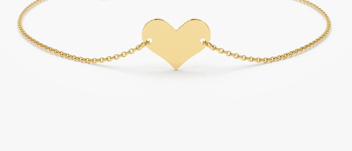 925 Sterling Silver Heart Elegant Bracelet