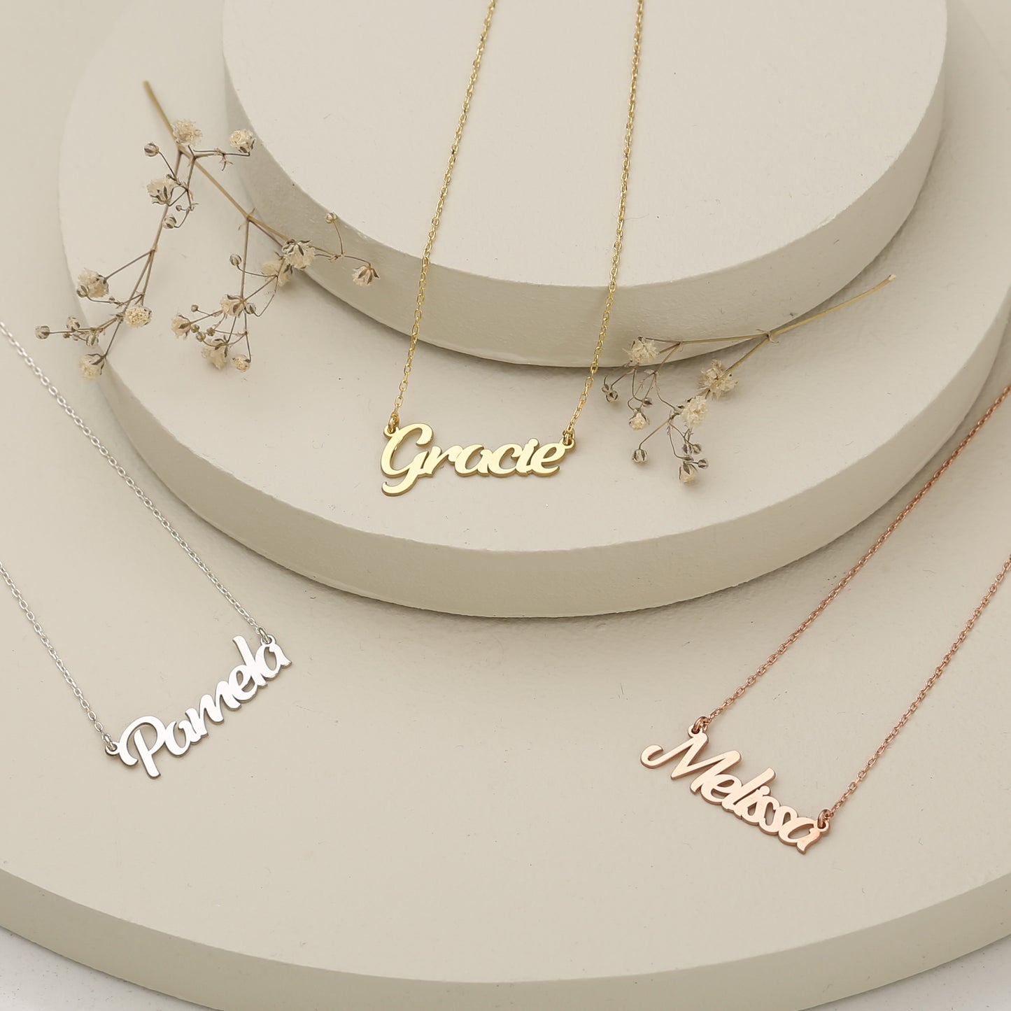 925 Sterling Silver Personalized Handwritten Name Necklace
