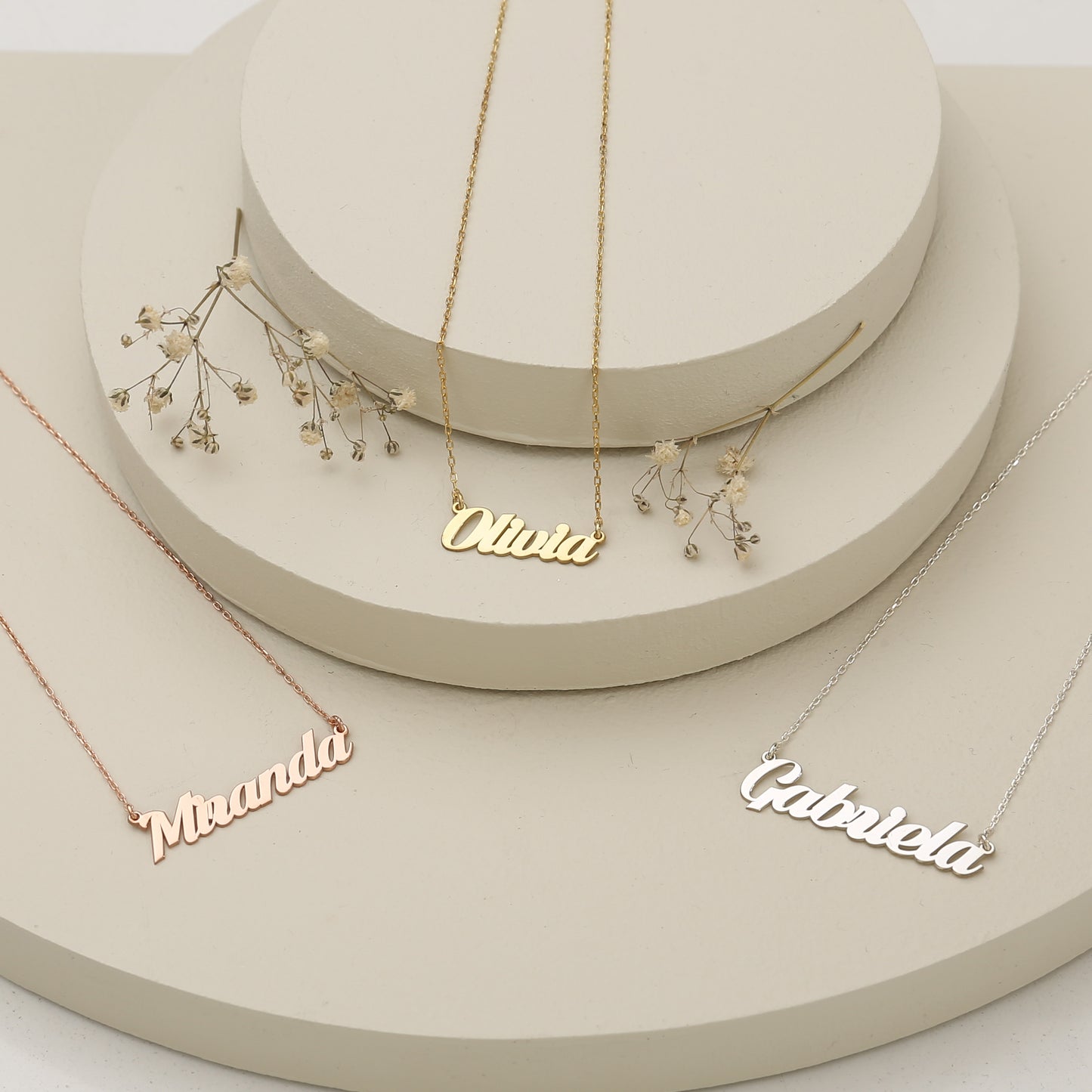 925 Sterling Silver Personalized Handwritten Name Necklace