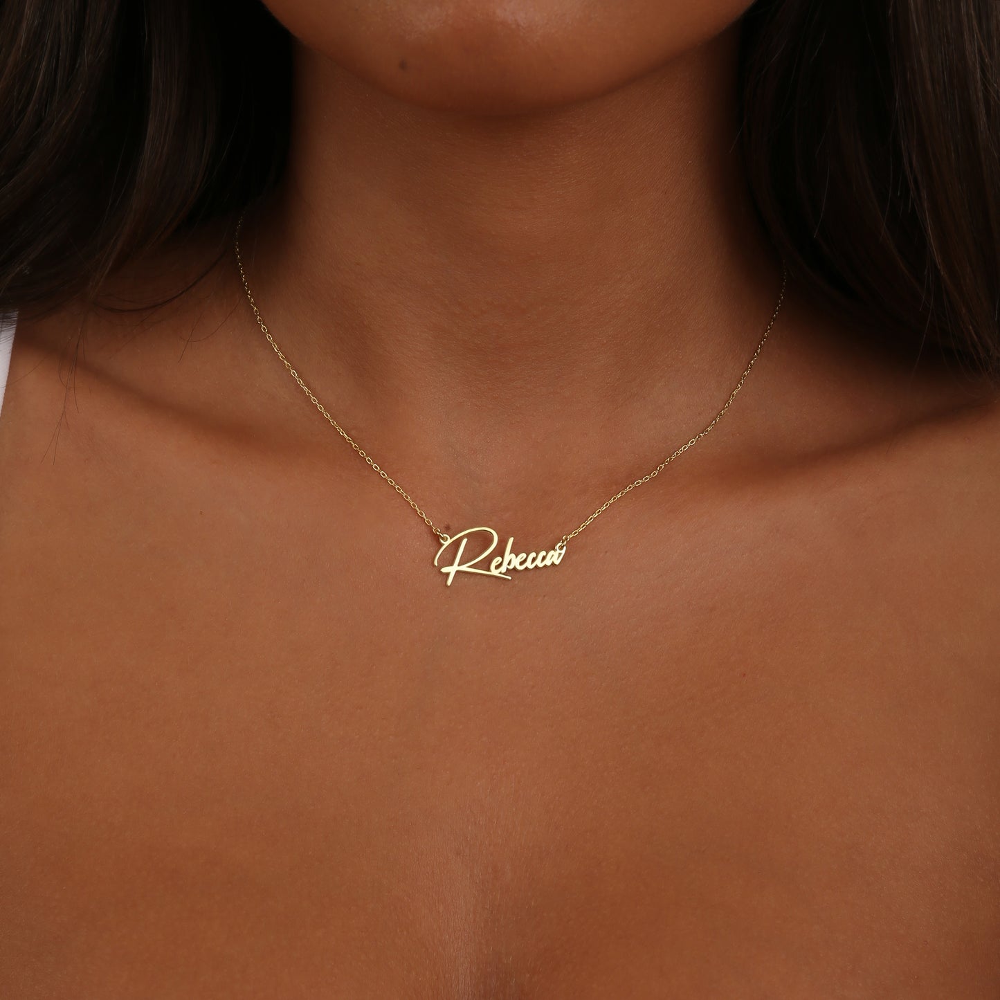 925 Sterling Silver Personalized Handwritten Name Necklace