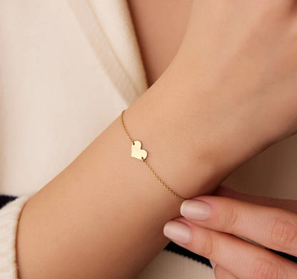 925 Sterling Silver Heart Elegant Bracelet 