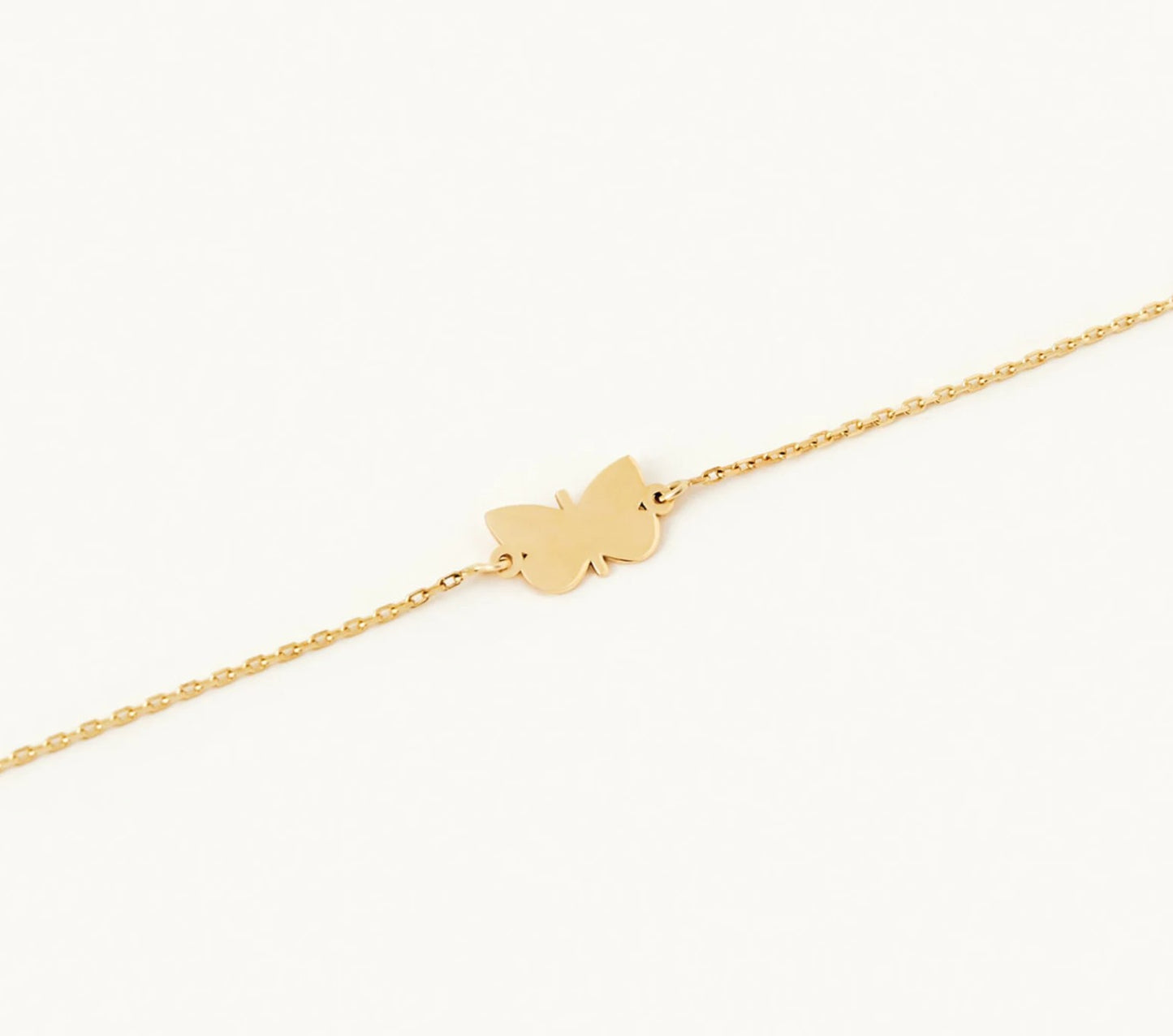925 Sterling Silver Butterfly Symbol Bracelet 