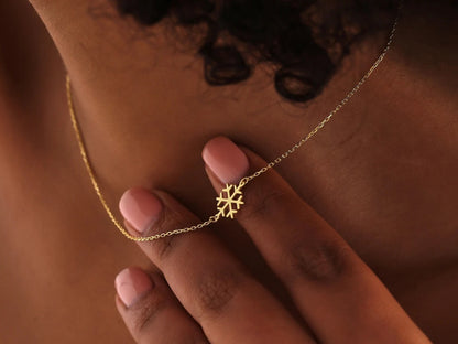925 Sterling Silver Sun Symbol Charm Necklace