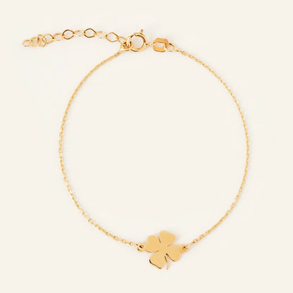 925 Sterling Silver 4 Leaf Clover Bracelet 