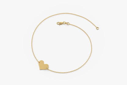 925 Sterling Silver Heart Elegant Bracelet 
