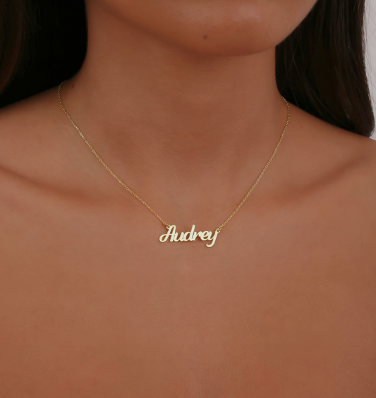 925 Sterling Silver Personalized Handwritten Name Necklace 
