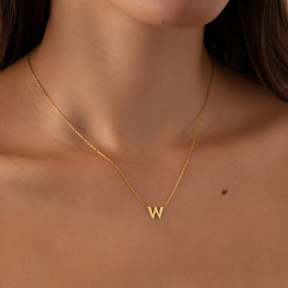 925 Sterling Silver Personalized Initial Necklace