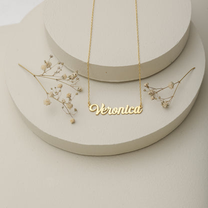 925 Sterling Silver Personalized Handwritten Name Necklace 