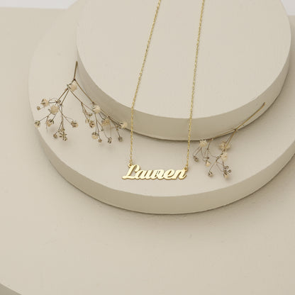925 Sterling Silver Personalized Handwritten Name Necklace 